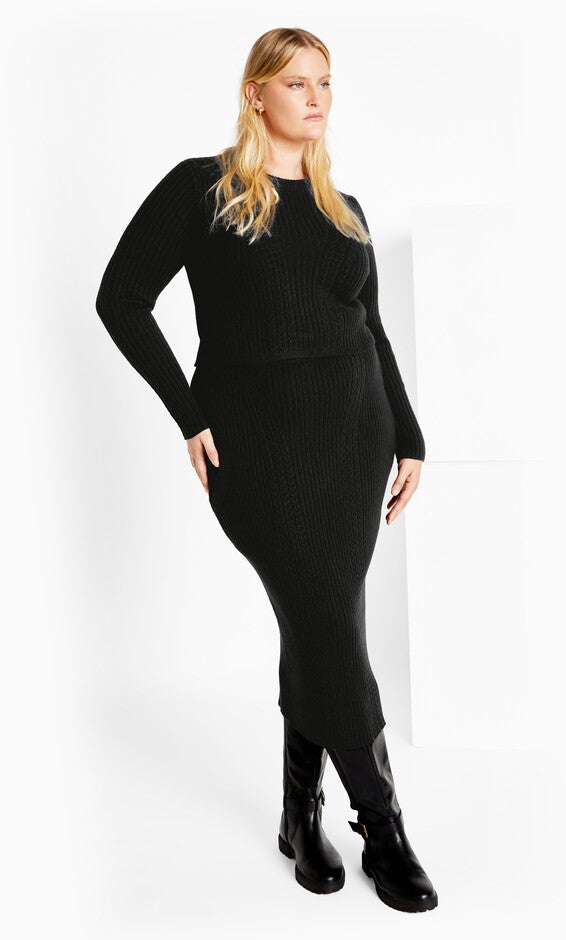 Baylee Skirt - black, BLACK, alternate image number 2