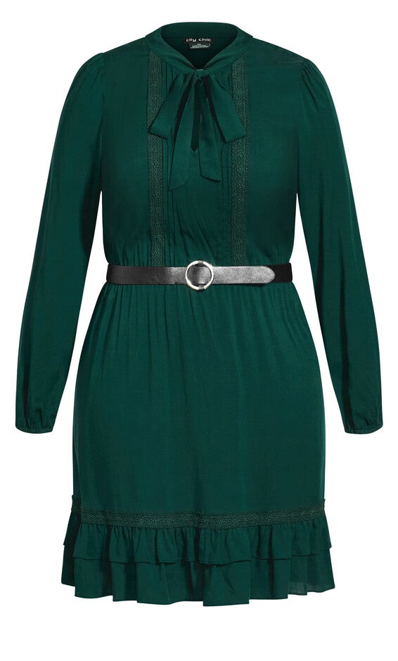 Precious Tie Dress - jade, GREEN, alternate image number null