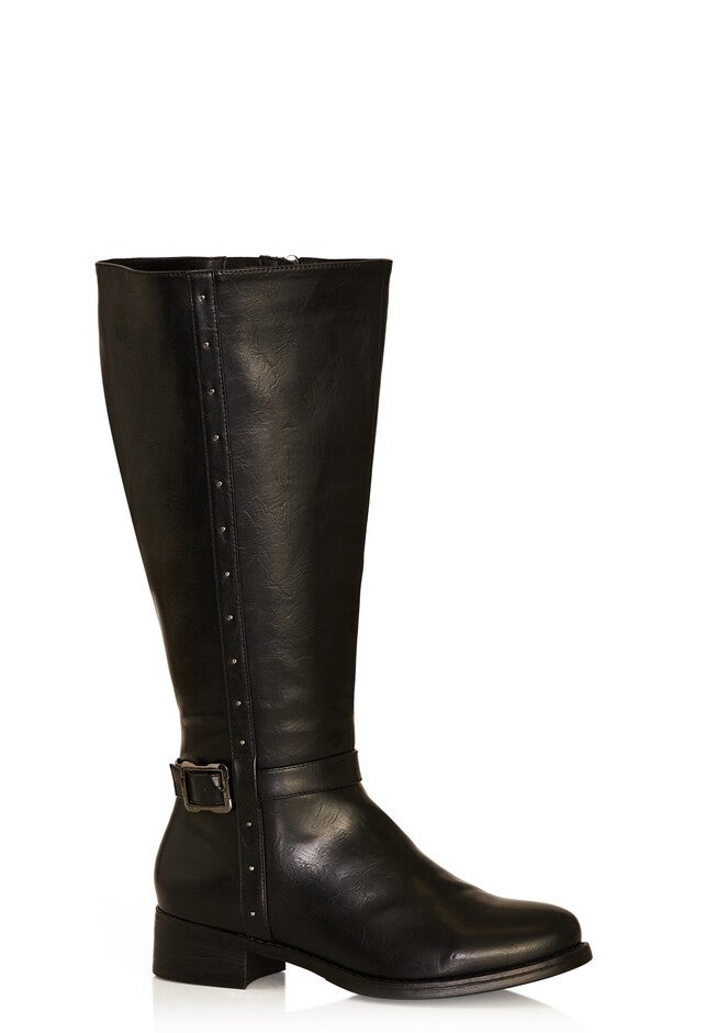 Alex Studded Tall Boot, BLACK, hi-res image number 0
