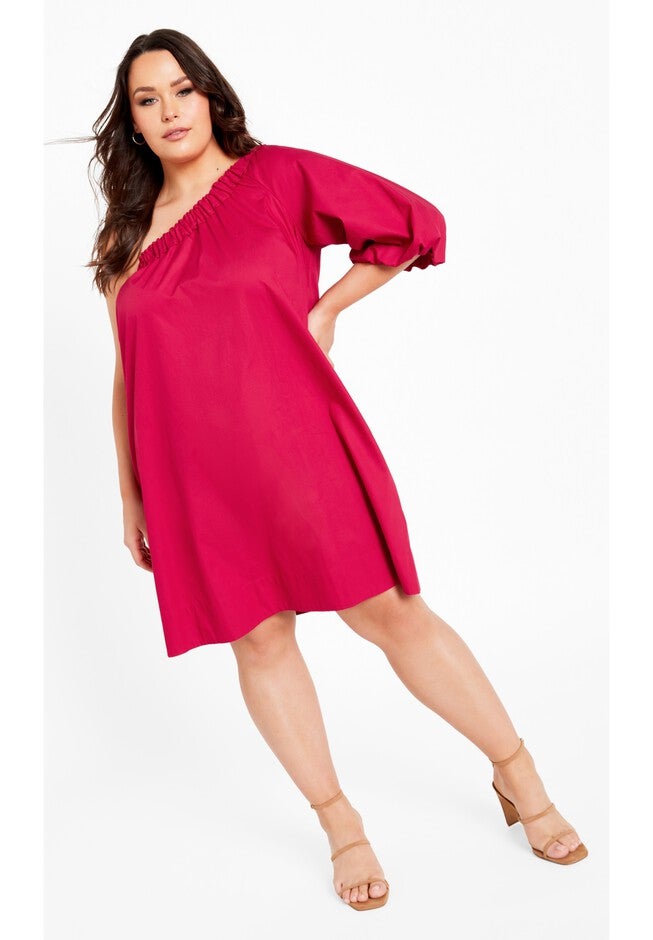 Jemma Dress - pink sherbet, PINK, on-hover image number null