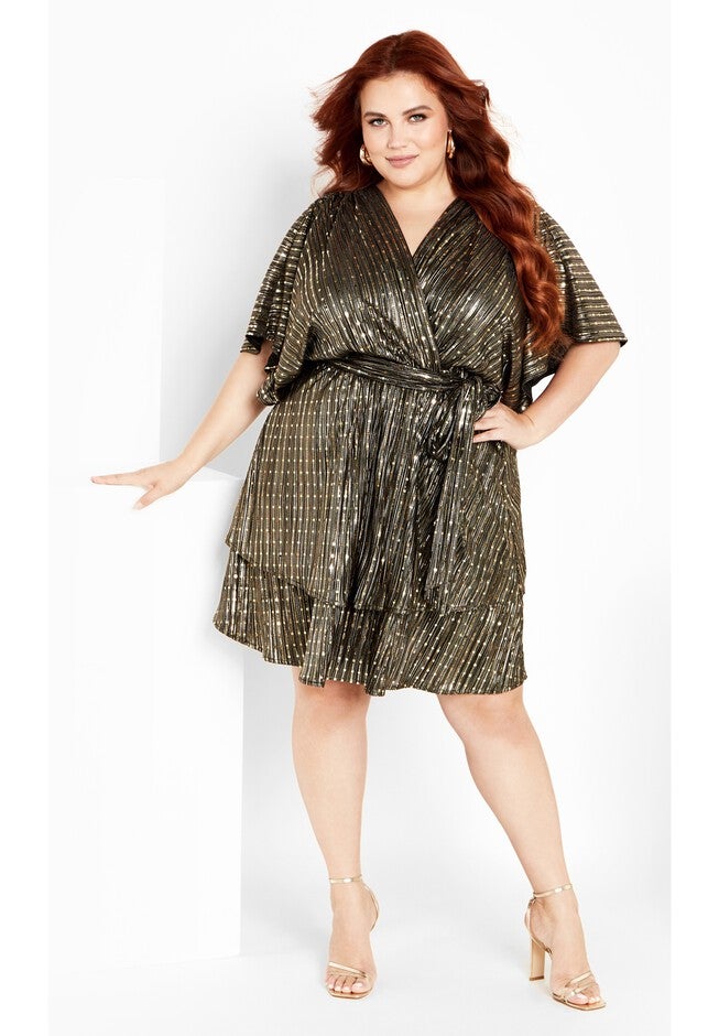 Frida Sparkle Dress - gold, GOLD, on-hover image number null
