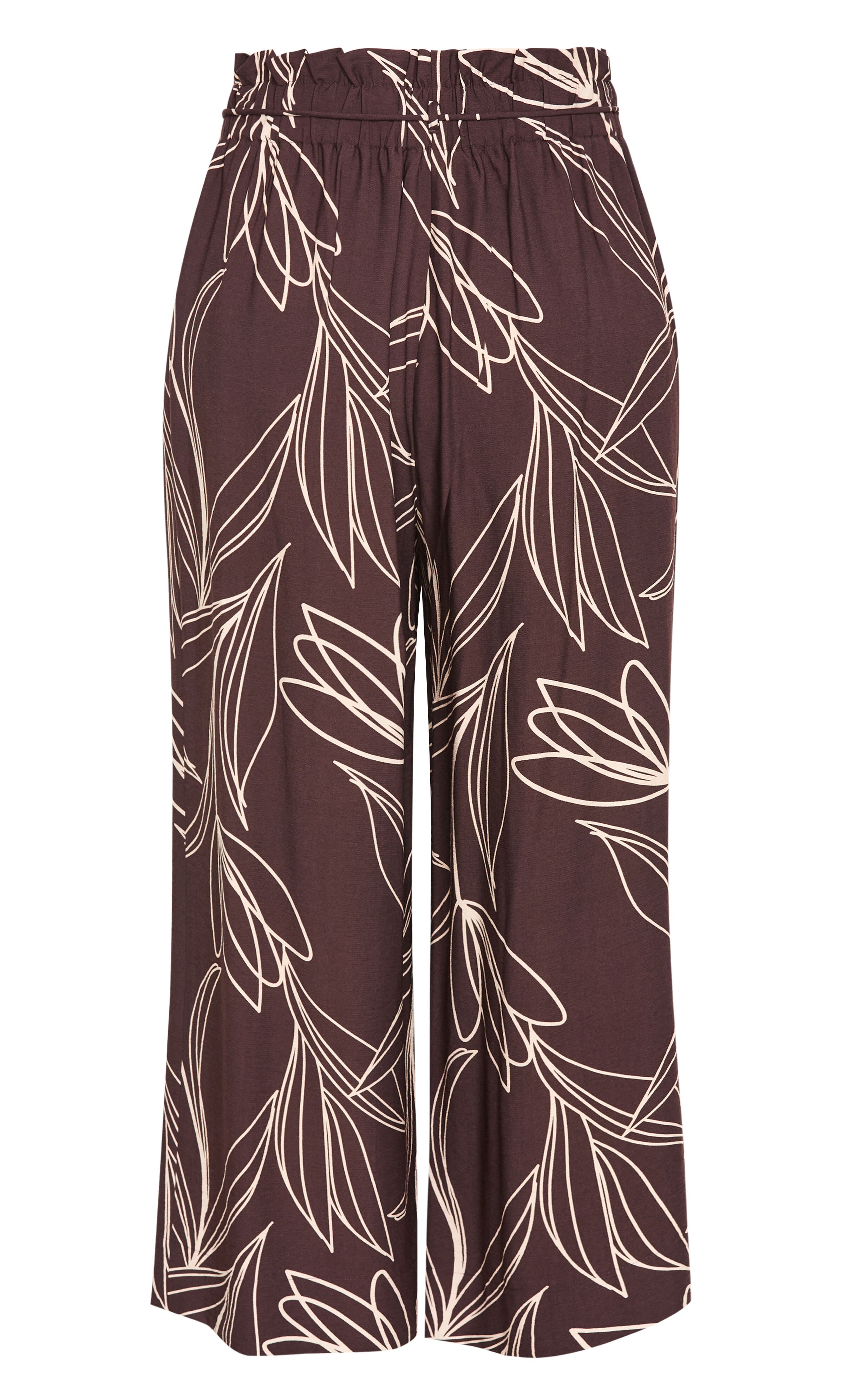 Athena Bloom Print Wide Leg Pant, BROWN, alternate image number 5