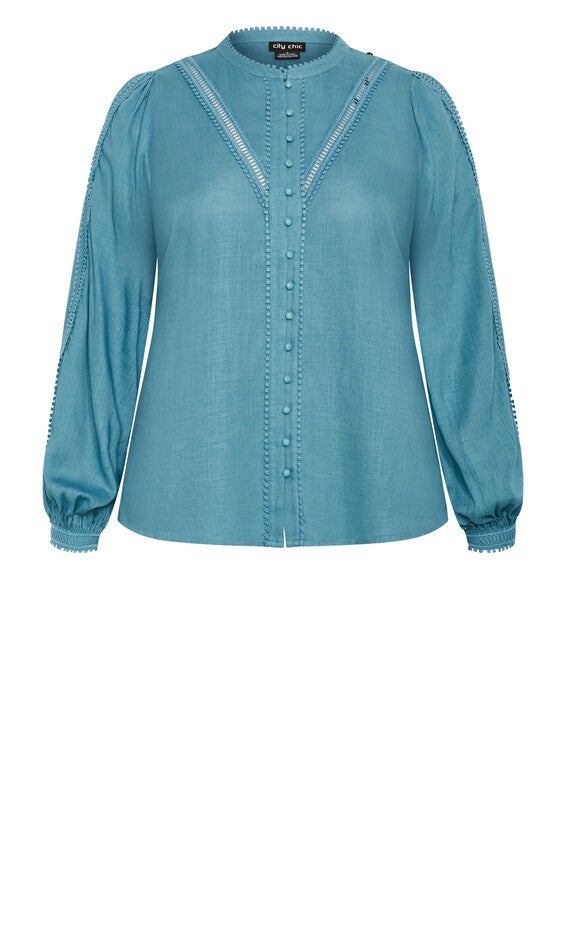 Mysteria Shirt - french blue, BLUE, alternate image number 3