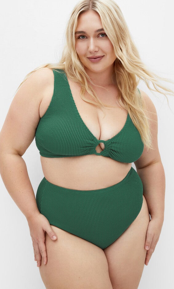 Avalon Hi Waist Bikini Brief - green, GREEN, hi-res image number null