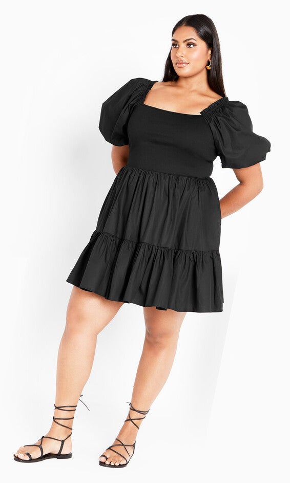 Poppie Dress - black, BLACK, hi-res image number null