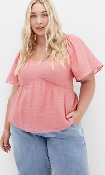 Marci Top - deep rose