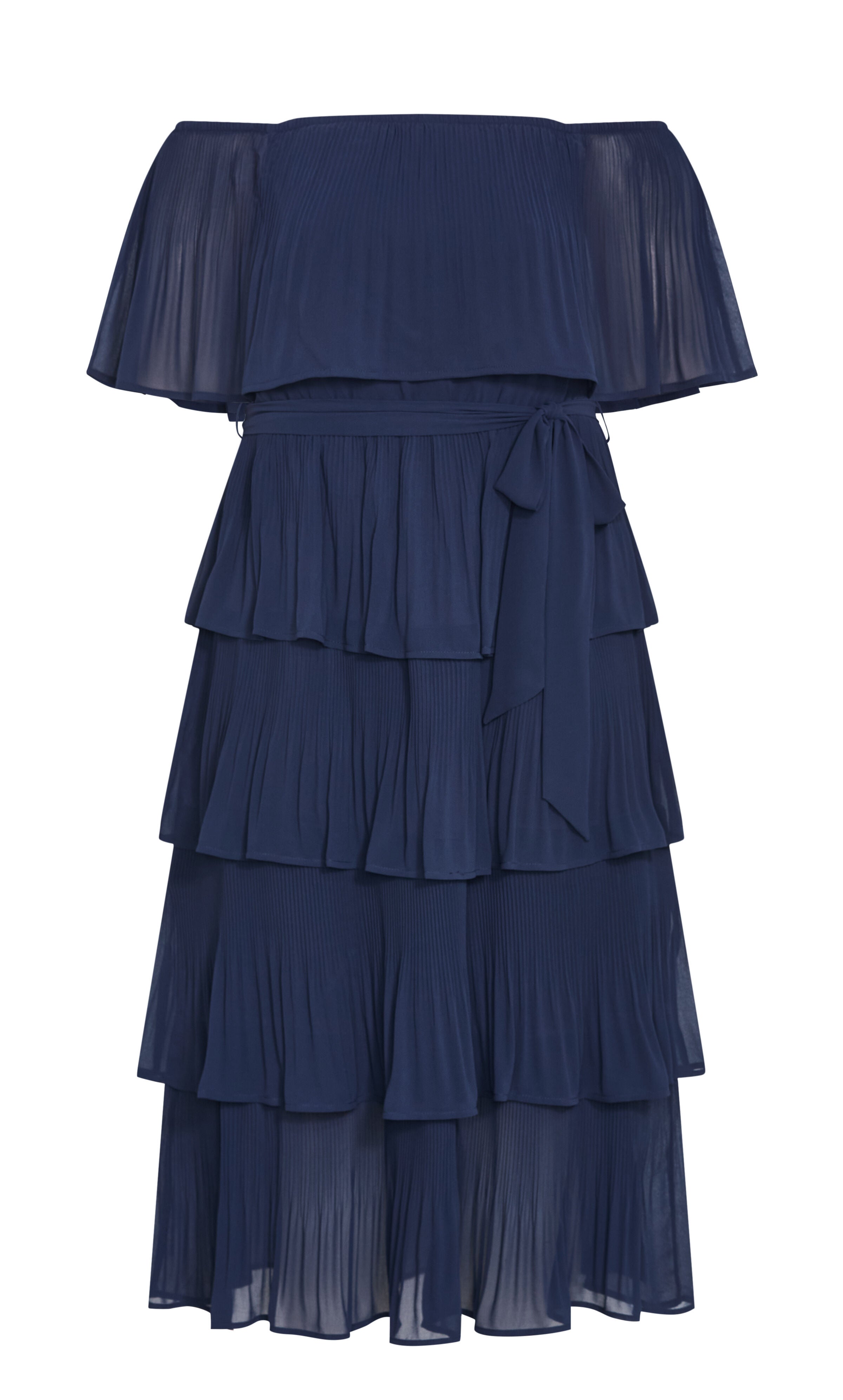 Night Garden Tier Midi Dress, BLUE, alternate image number 3