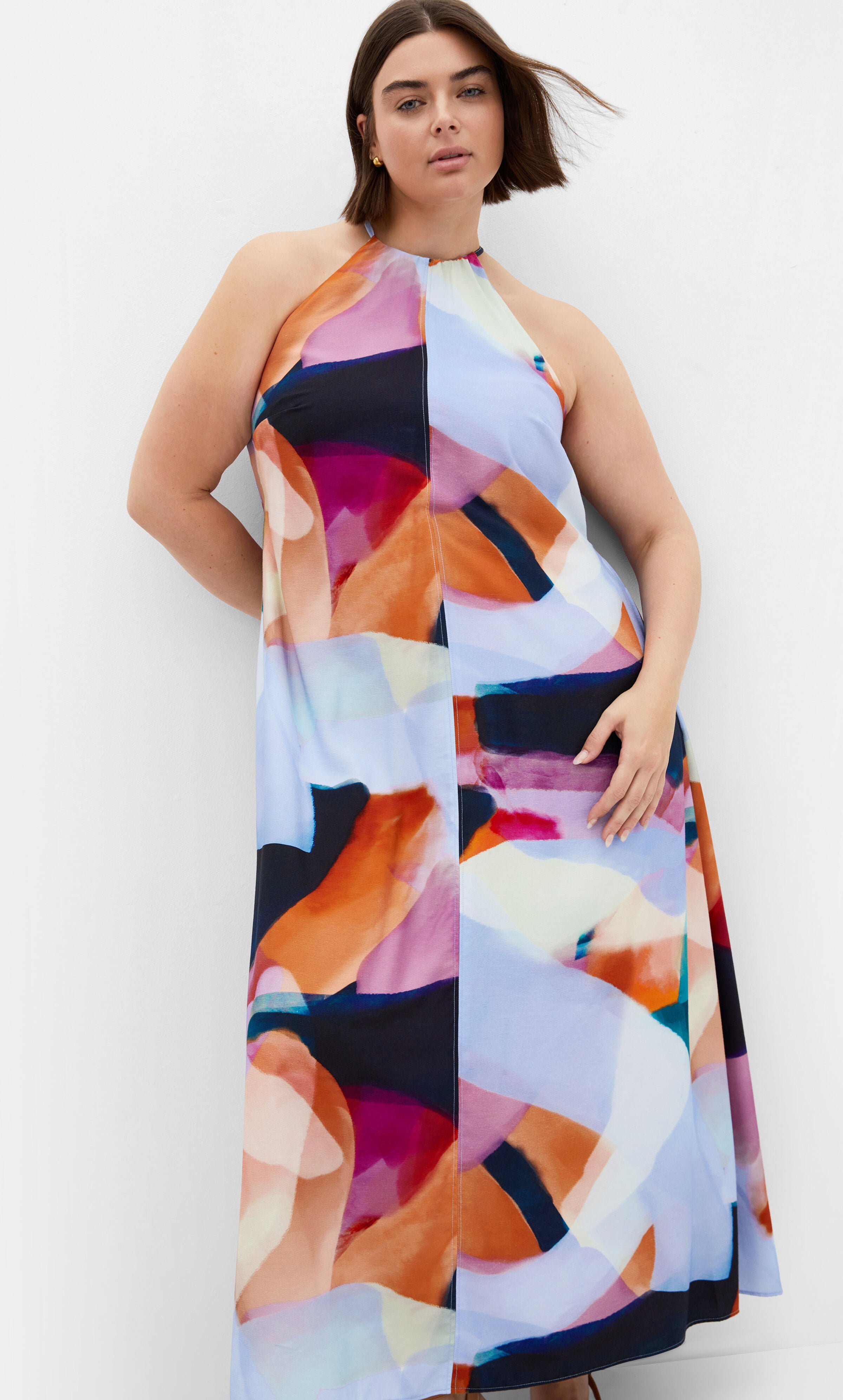 Aspect Level Dress - print, BLUE, alternate image number 5