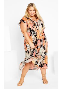 Bellini Flutter Sleeve Dress