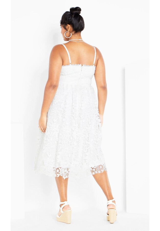 Scarlet Lace Dress - ivory, WHITE, alternate image number 4
