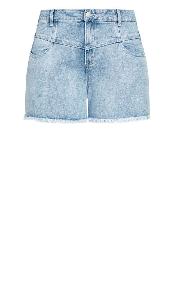 Off Duty Corset Short - denim, BLUE, alternate image number 5