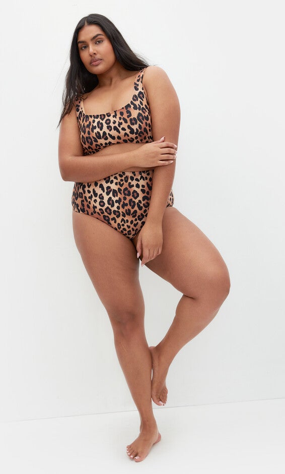 Vigo Hi Waist Bikini Brief - animal, PRINT, alternate image number null