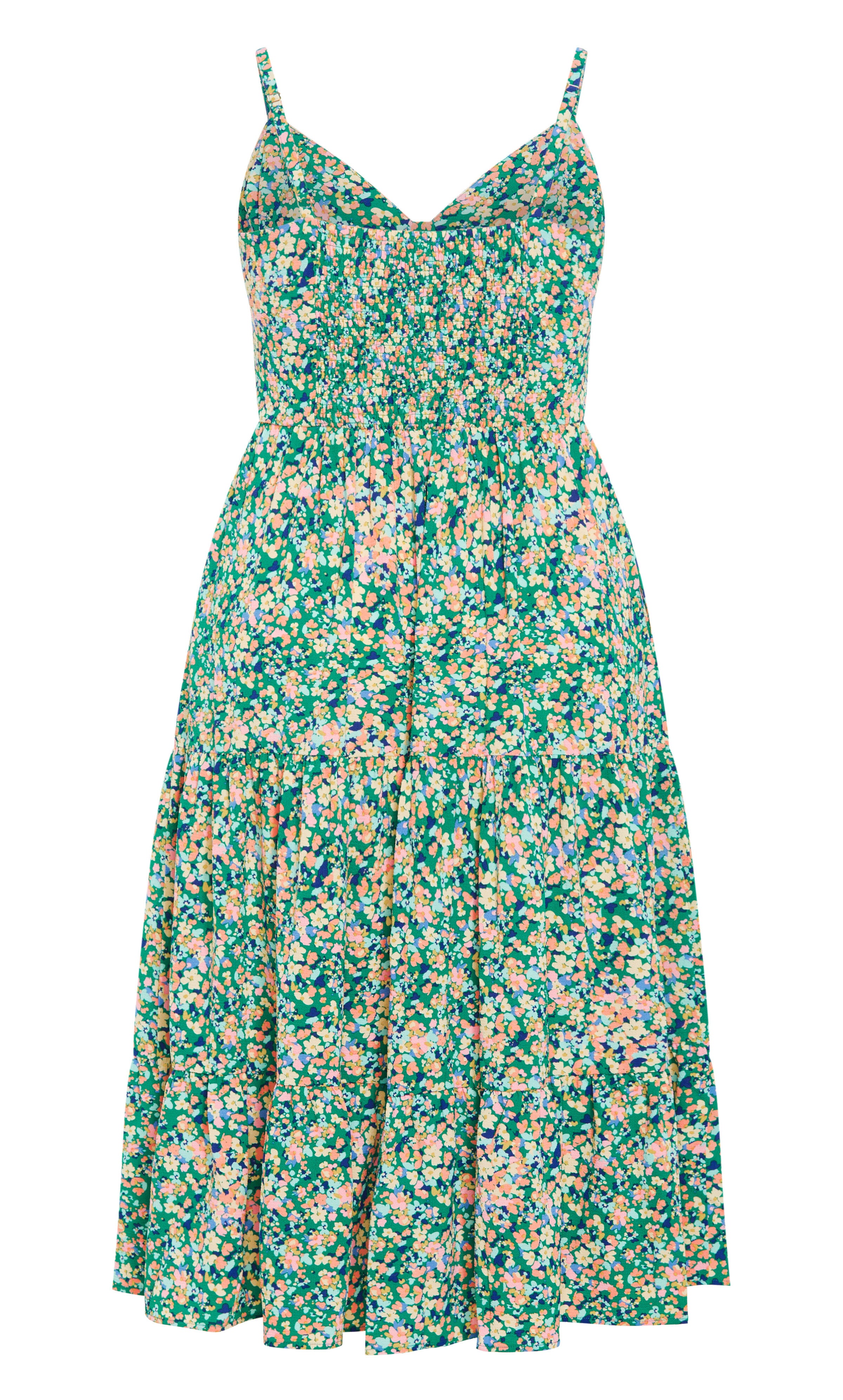 Ditsy Daisy Dress - green, GREEN FL FIELDS, alternate image number 4
