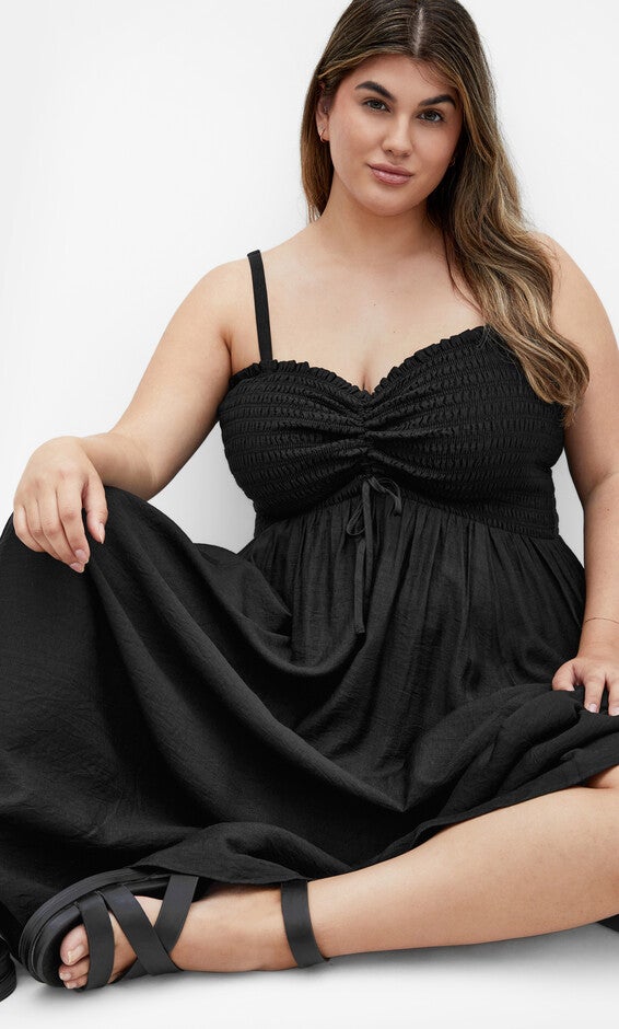 Maui Maxi Dress - black, BLACK, hi-res image number 0