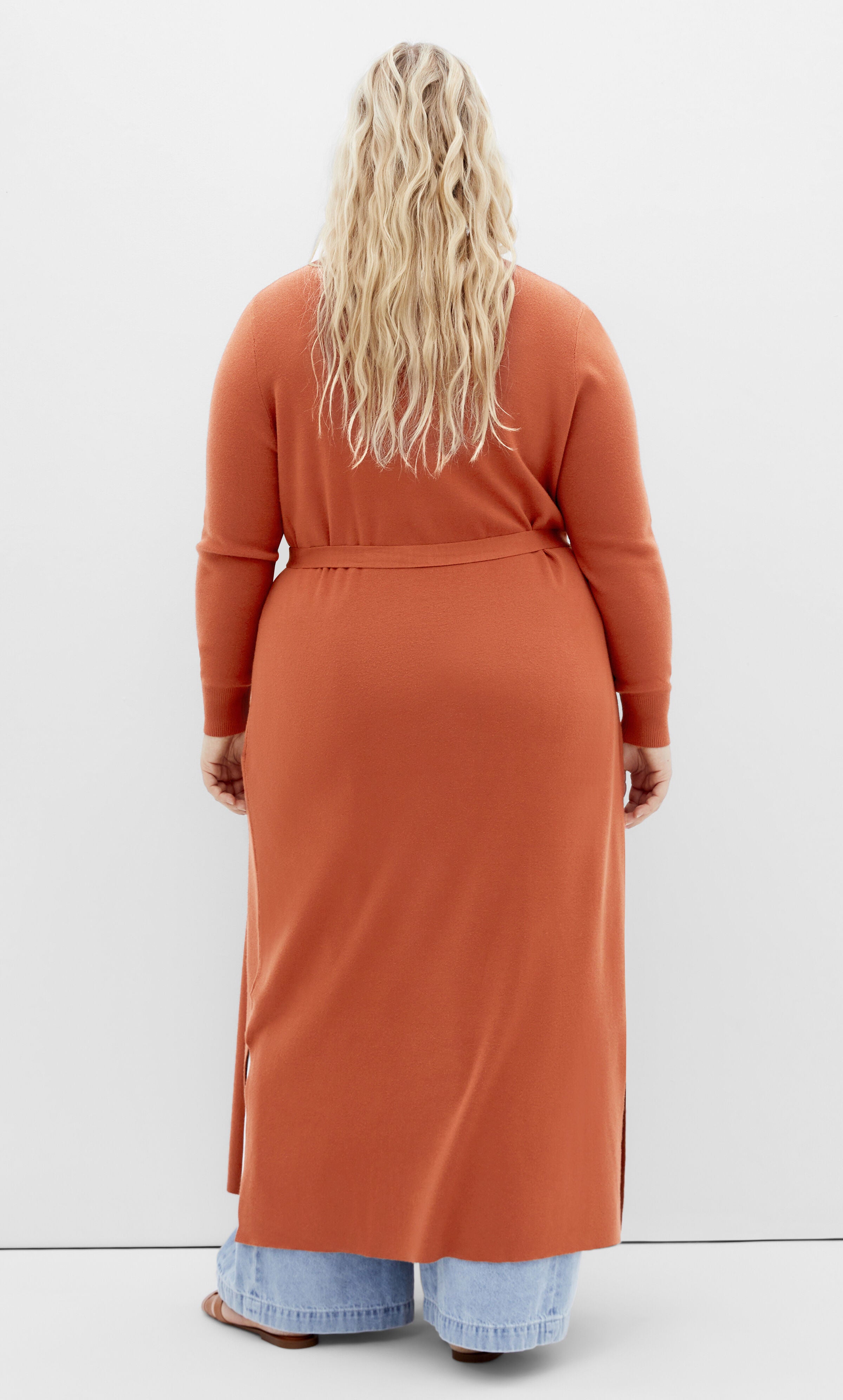 Goldie Longline Cardigan - toffee, BROWN, alternate image number 2