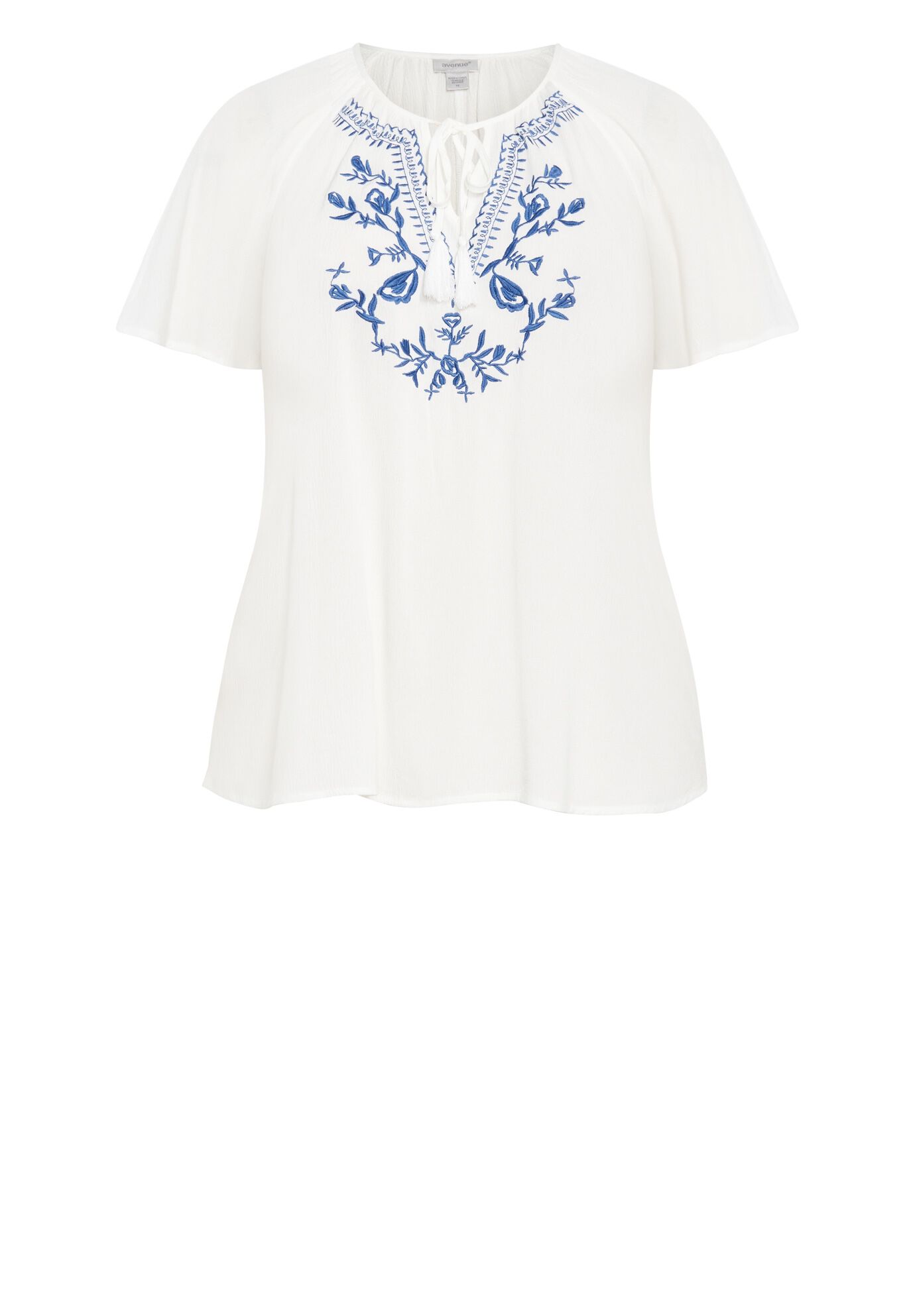 Gemma Emb Top, IVORY, alternate image number 2