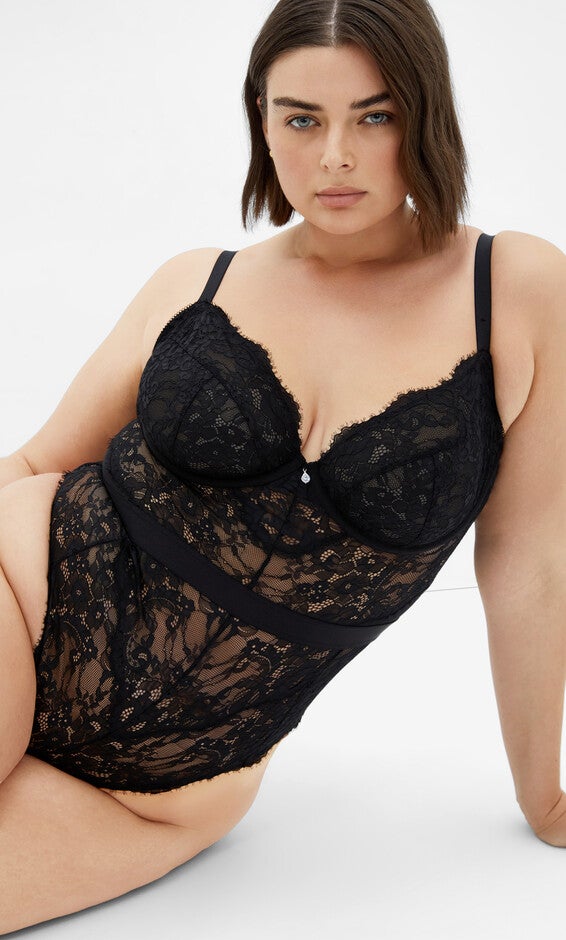 Josephine Bodysuit - black, BLACK, alternate image number null