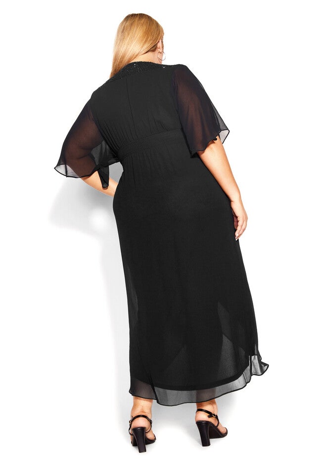 Sequin Demi Maxi Dress - black bronze, BLACK, on-hover image number 1