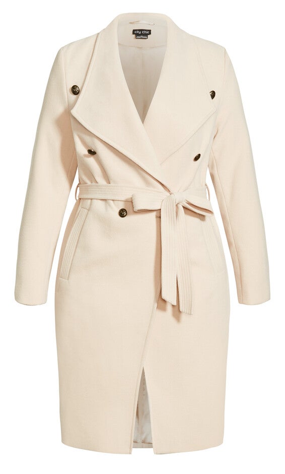 Sassy Military Coat - buff, BEIGE, alternate image number null