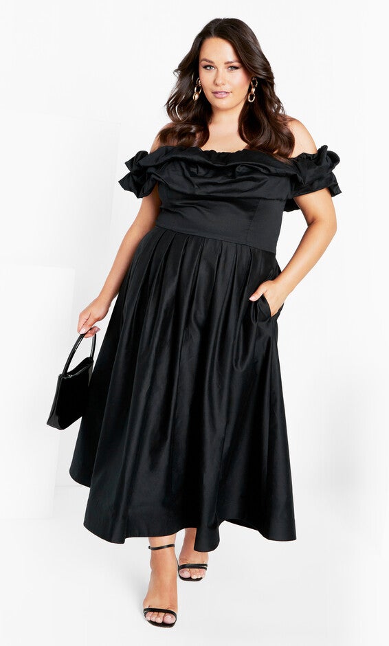 Mayah Dress - black, BLACK, hi-res image number null