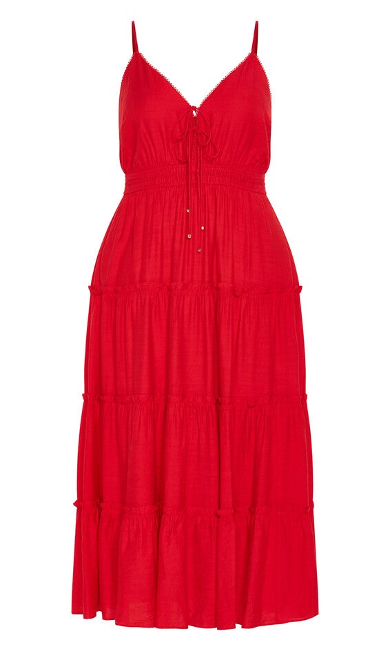 Aiza Maxi Dress - cherry, RED, alternate image number null