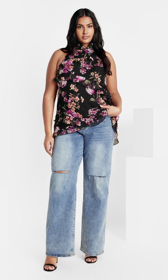 Kimmi Top - black, BLK PERFECT PETAL, alternate image number null