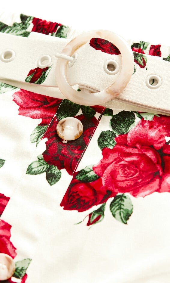 Vintage Rose Skirt - ivory, WHITE, alternate image number null