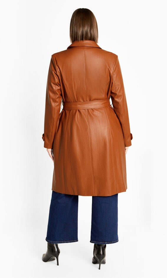 Phylis Trench Coat - copper, ORANGE, alternate image number 2