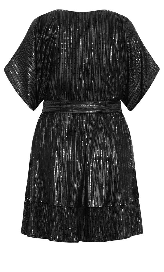 Frida Sparkle Dress - black, BLACK, alternate image number null