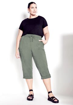 Cotton Roll Up Capri