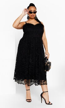 Scarlet Lace Dress - black