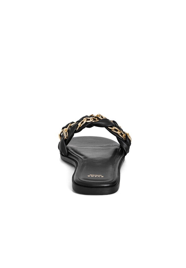 Chain Kitty Sandal, BLACK, on-hover image number null