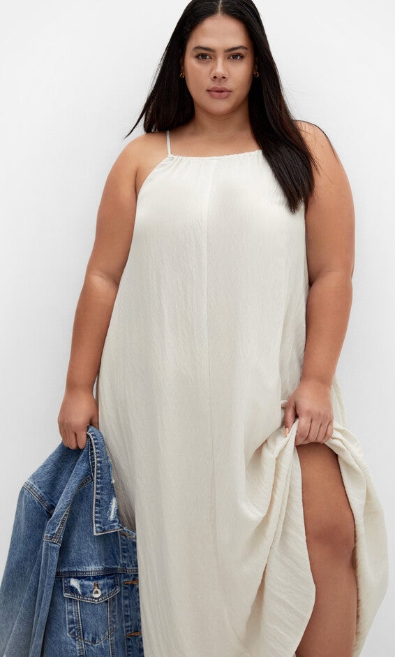 Aiza Dress - oat, BEIGE, alternate image number 2