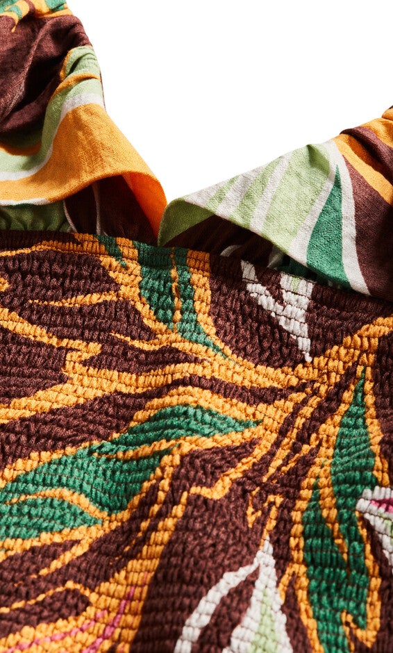 Peta Print Top - cocoa, OPULENT, alternate image number 5