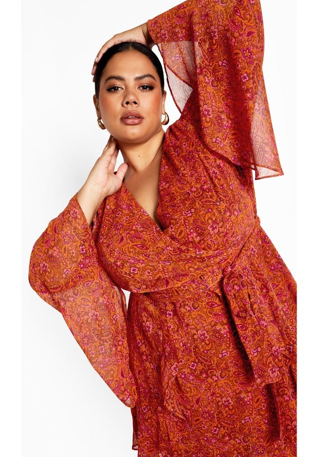 Lexi Dress - multi, ORANGE, on-hover image number 1