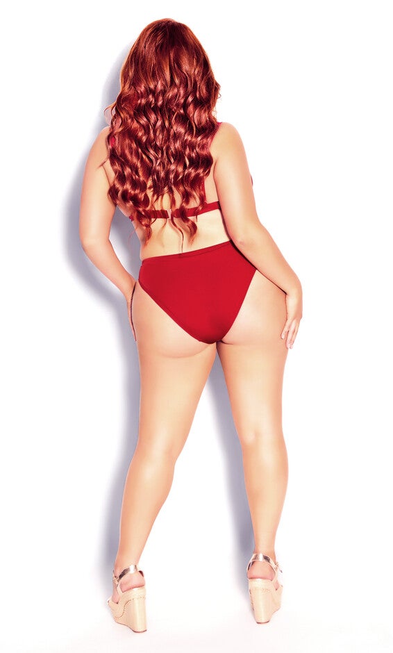 Daisy Bikini Pant - red cherry, RED, alternate image number null