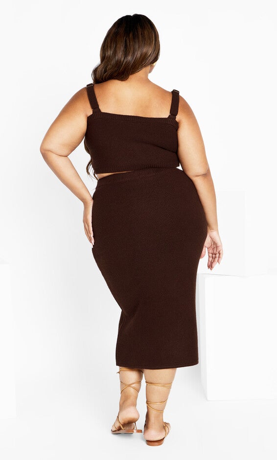 Knit Set Dress - bitter chocolate, BITTER CHOCOLATE, alternate image number 2