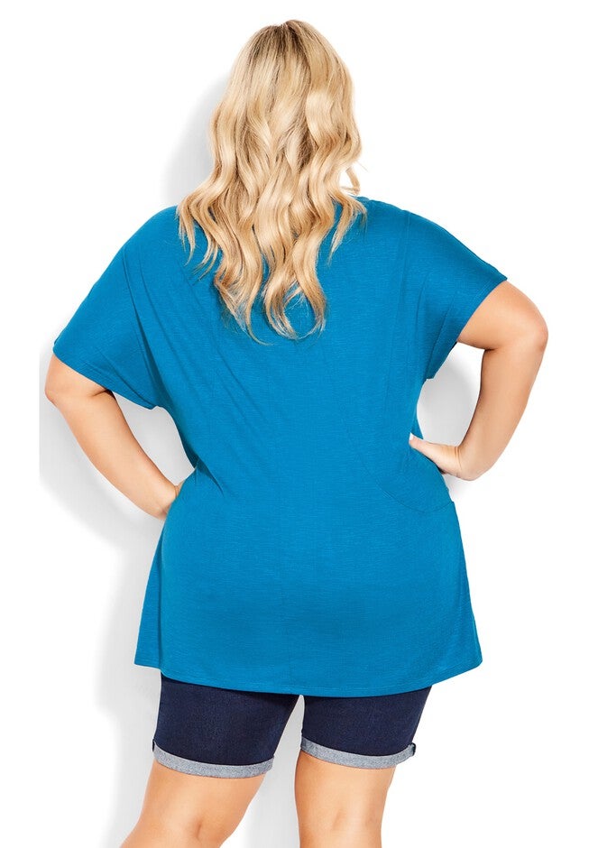 Pocket Pleat Tunic, MYKONOS BLUE, on-hover image number null
