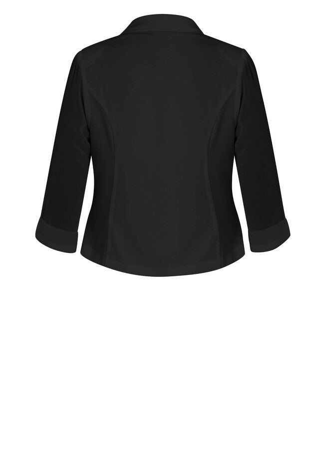 Cropped Blazer Jacket - black, BLACK, alternate image number null