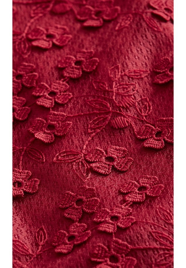 Festive Detail Dress - love red, RED, alternate image number null