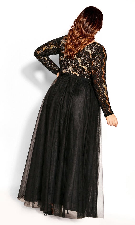Rare Beauty Maxi Dress - black, BLACK, alternate image number 3