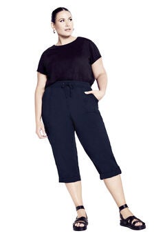 Cotton Roll Up Capri