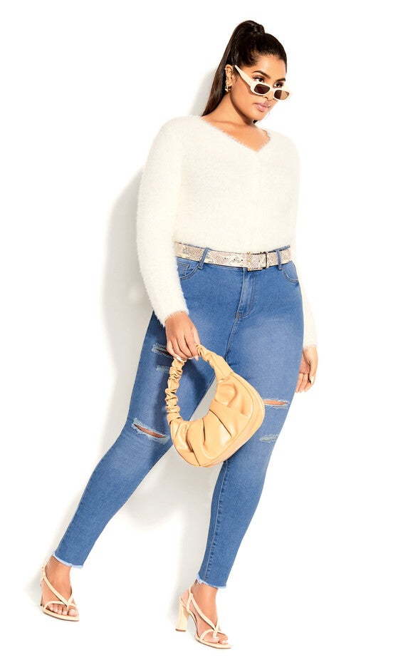 Asha Wild Rose Jean - blue, BLUE, alternate image number null