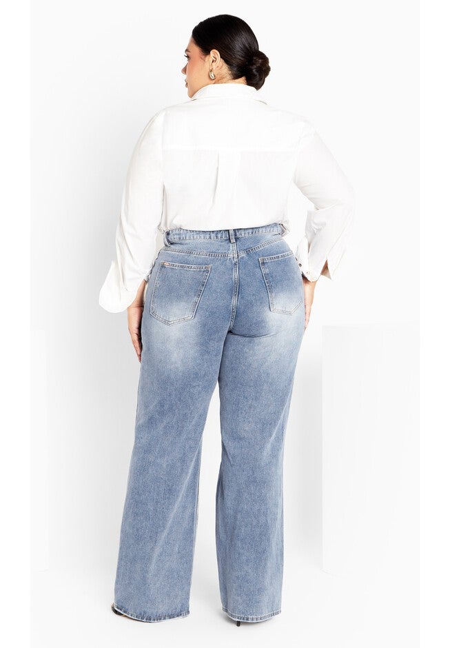 Harley Harriet Jean - light denim, LIGHT DENIM, on-hover image number 1