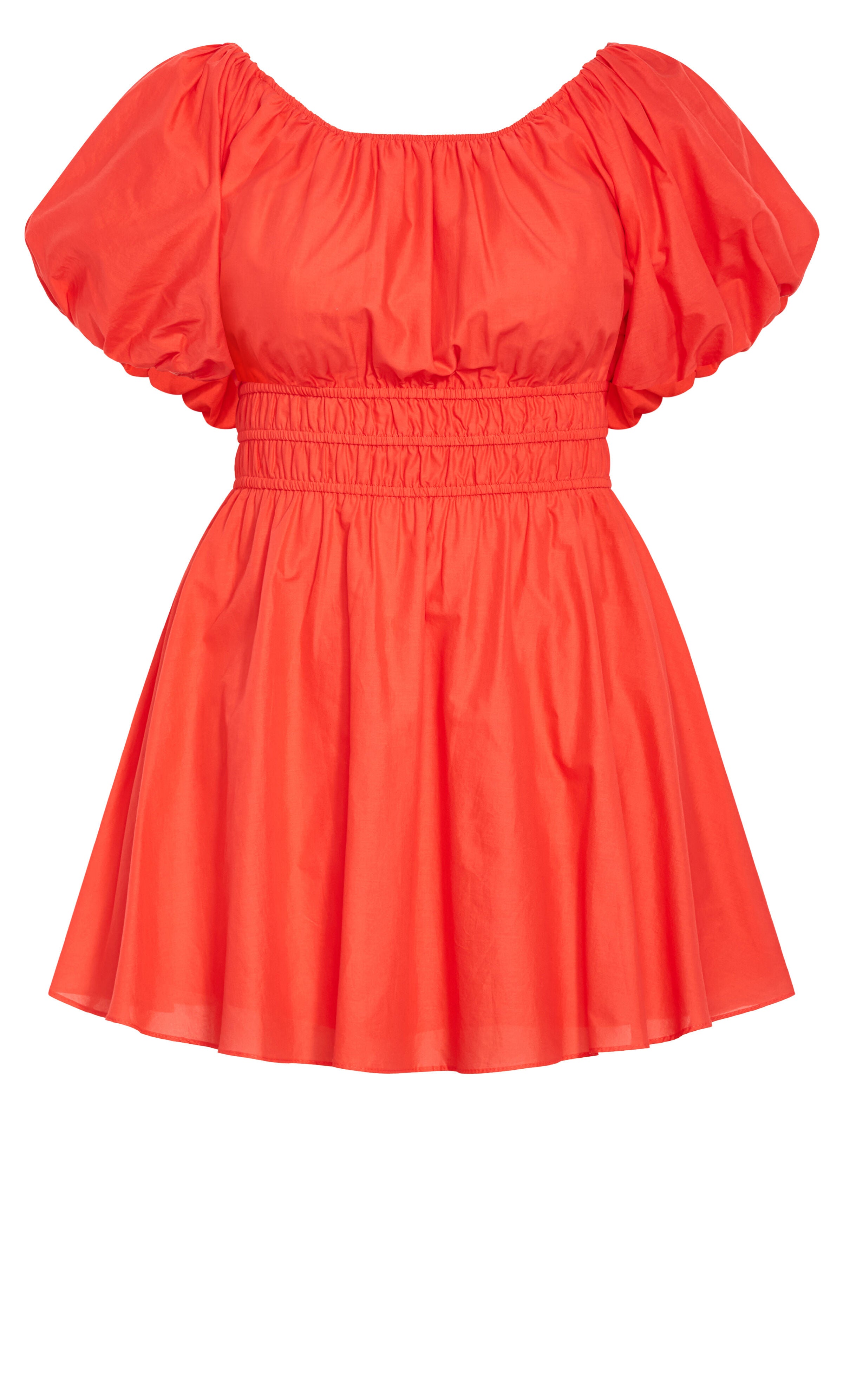 Lillian Balloon Sleeve Dress - pink coral, ORANGE, alternate image number 5