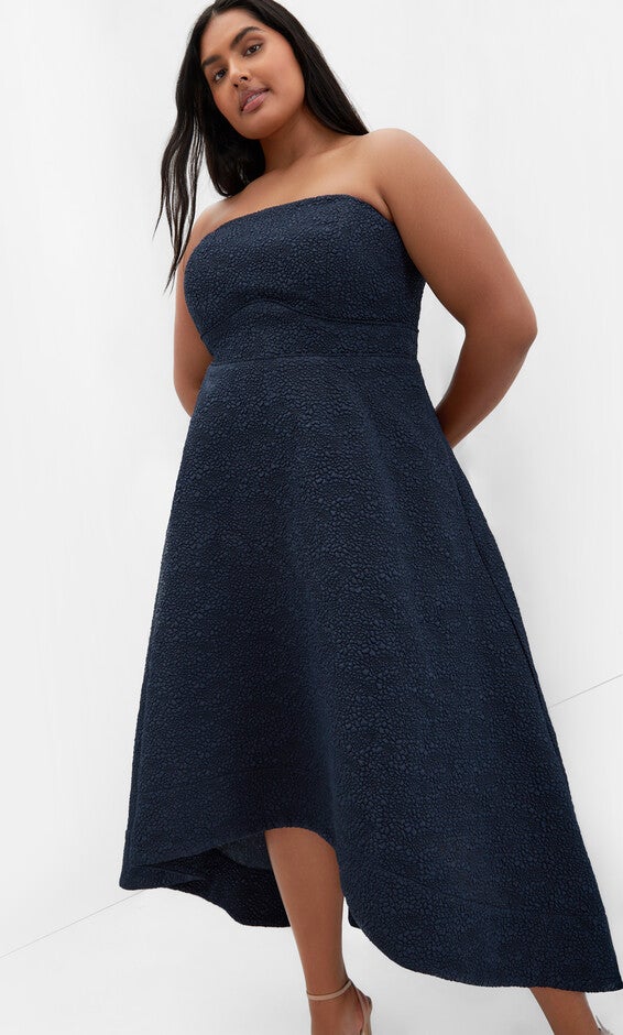 Tiffany Hi Low Maxi Dress - navy, NAVY, hi-res image number 0