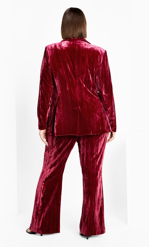 Crushed Jacket - cabernet, RED, alternate image number null