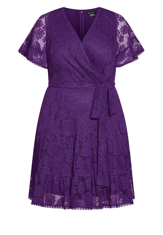 Garden Kisses Dress - petunia, PURPLE, alternate image number null