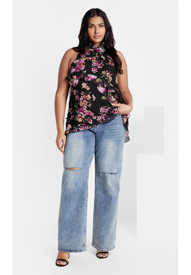 Kimmi Top - black, BLK PERFECT PETAL, on-hover image number null