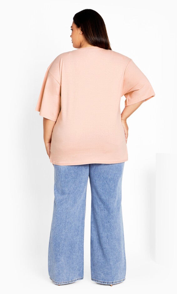 Oversized Angels Tee - dusty rose, DUSTY ROSE, alternate image number 4
